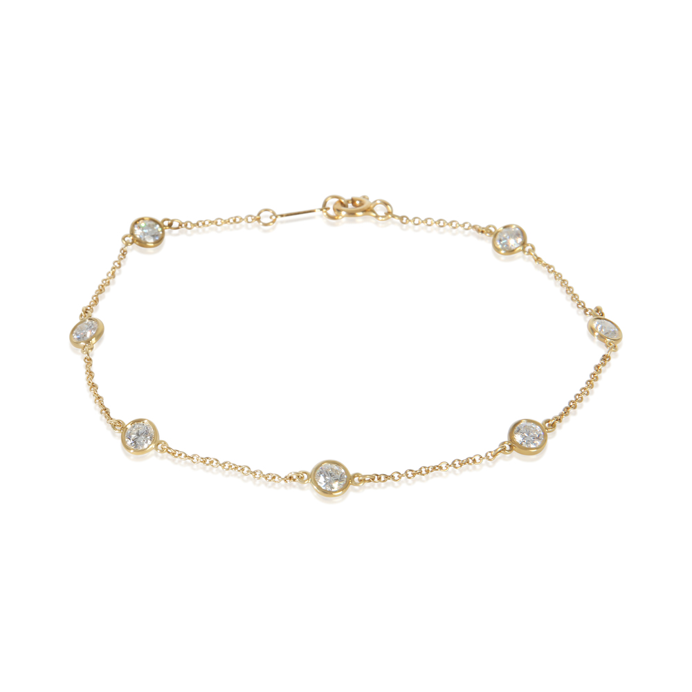 Tiffany & Co. Yellow Gold Diamond Elsa Peretti Diamond By The Yard Bracelet